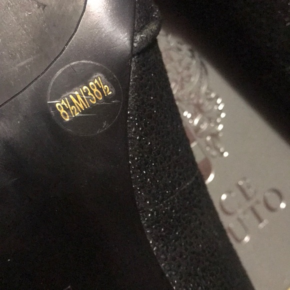 🥰 VINCE CAMUTO black leather pointed flats 🥿 - Picture 4 of 6